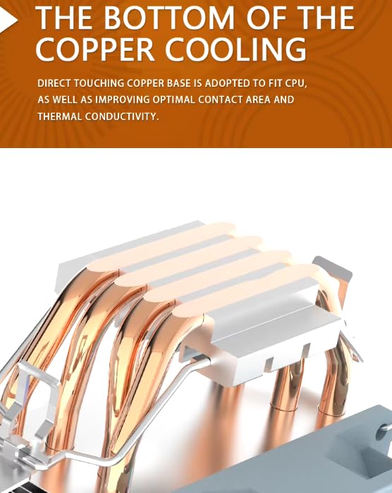 נאָענט-אַרויף view of the direct-touch copper heat pipe base of the Aigo ICE400SE CPU cooler