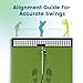 Golfpar Golf Hitting Mat with Built-in Ball Tray & Alignment Line – 31mm Thickness, Indoor Outdoor Golf Practice Mat with EVA Foam Base, Durable Turf, and 3 Rubber Tees for Backyard or Garage
