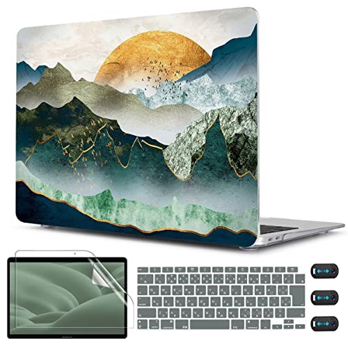 CISSOOK MacBook Air 13 Jo[ 2020 2021 ǐV^ ƎR MacBook Air 13 C` P[X A2179 A2337 m1 Ή  m1 mac book air 13 mountain Jo[ ϏՌ
