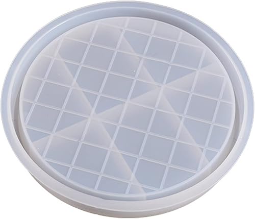 Miniatura 2 de Molde de bandeja de silicona, moldes de posavasos de resina, bandeja de silicona, molde de resina ovaladaredonda de resina epoxi para decoración del