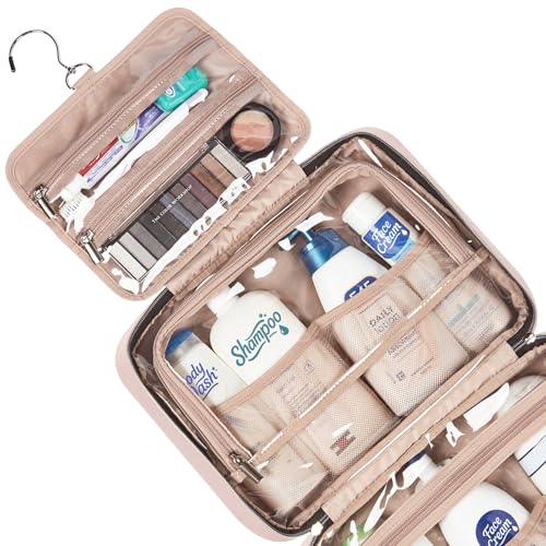 image for NISHEL Travel Toiletry Bag for women, Portable Hanging Organizer for F