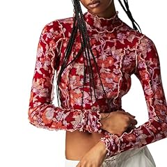 A Red Floral Blouse