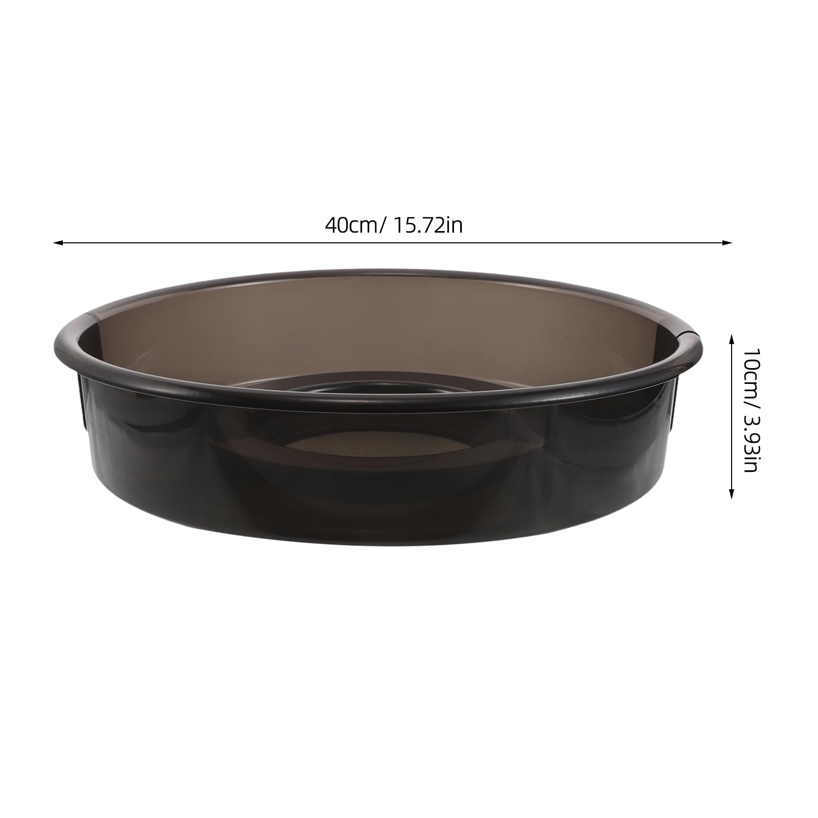 jojofuny Bac d'eau Amovible 40 Cm Résistant aux Chocs pour Tour de Potier, Plateau Plastique Transparent Café, Accessoire pour Machine à Poterie Électrique, Bol d'eau Multifonctionnel