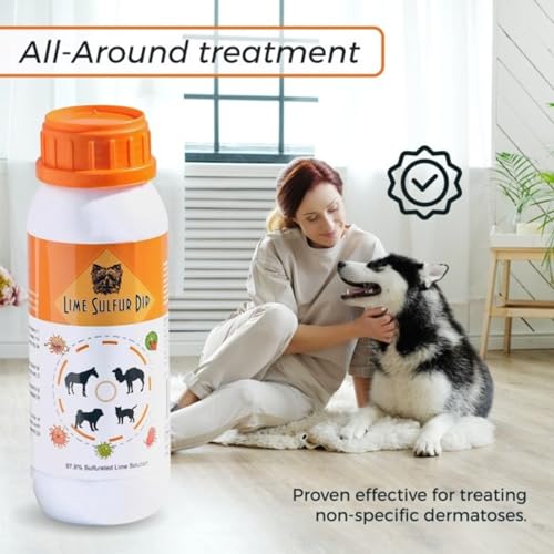 Classics-Lime-Sulfur-Dip-Pet-Care-Veterinary-Treatment-Against-Ringworm-Mange-Lice-Flea-Itchy-and-Dry-Skin-Safe-Solution-for-Dog-Cat-Puppy-Kitten-Horse-473ml
