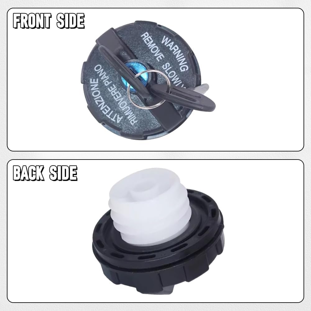 Riloer Fuel Tank Cover Gas Cap, Gas Cap, Replaces 31010-4B000, 310104B000, 31010-24000, Compatible with Hyundai H100 HD65 HD72 HD78 TRUCK SG 791, 1 Set