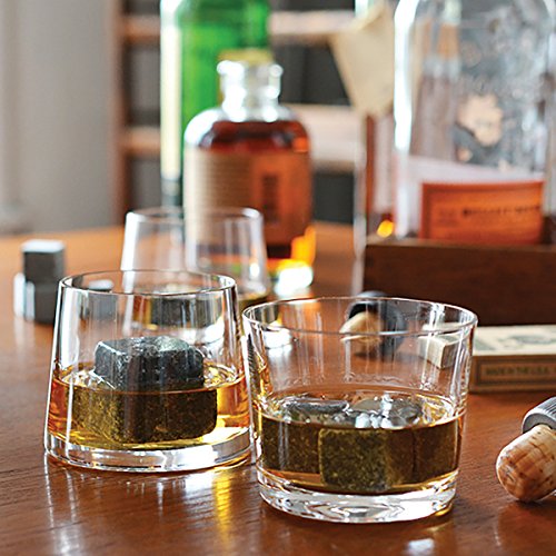 Original Whisky Stones MAX By Teroforma – Handcrafted Natural Large Soapstone Beverage Chilling Cubes (Set of 2)