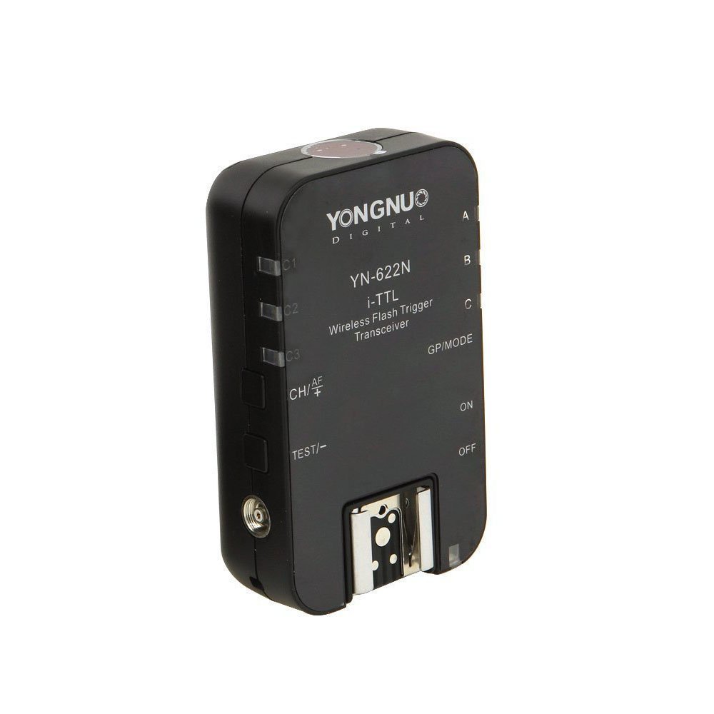 Yongnuo YN622N-KIT i-TTL Kabelloser Blitzauslöser mit LED-Display für Nikon-Kameras, Set besteht aus Steuerung YN622N-TX und Transceiver YN622N und WINGONEER-Blitzdiffusor