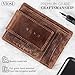 Viosi Money Clip Slim Leather Wallet For Men Front Pocket Rfid Blocking Card Holder With Rare Earth Magnets