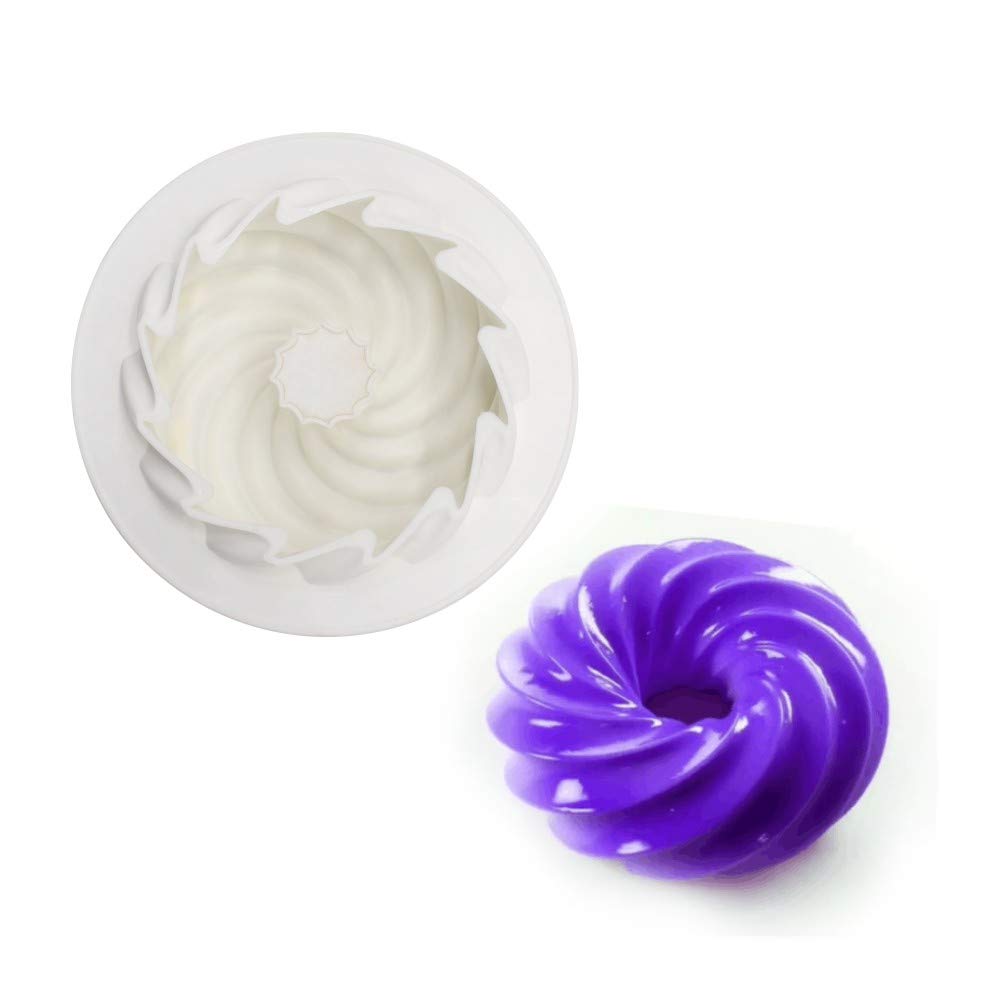 Xiaoshenlu Rotating Cookie Silicone Mousse Cake Molds 3D Bakeware Diy Mould,