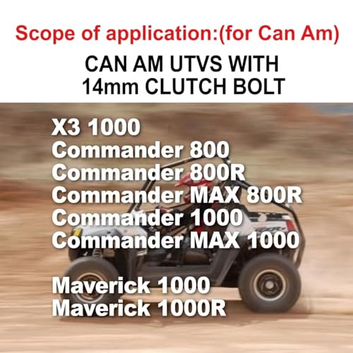 Image of Primary & Secondary Drive Clutch Puller Tool for Can Am Commander /HD7 /Maverick /Trail /Defender /X3 /Turbo /Sport /Canam /HD9 /ATVs /SXSs, Hardened Alloy Steel,M14x1.5 & M8x1.2 Replaces 529-000-064 PCP-15