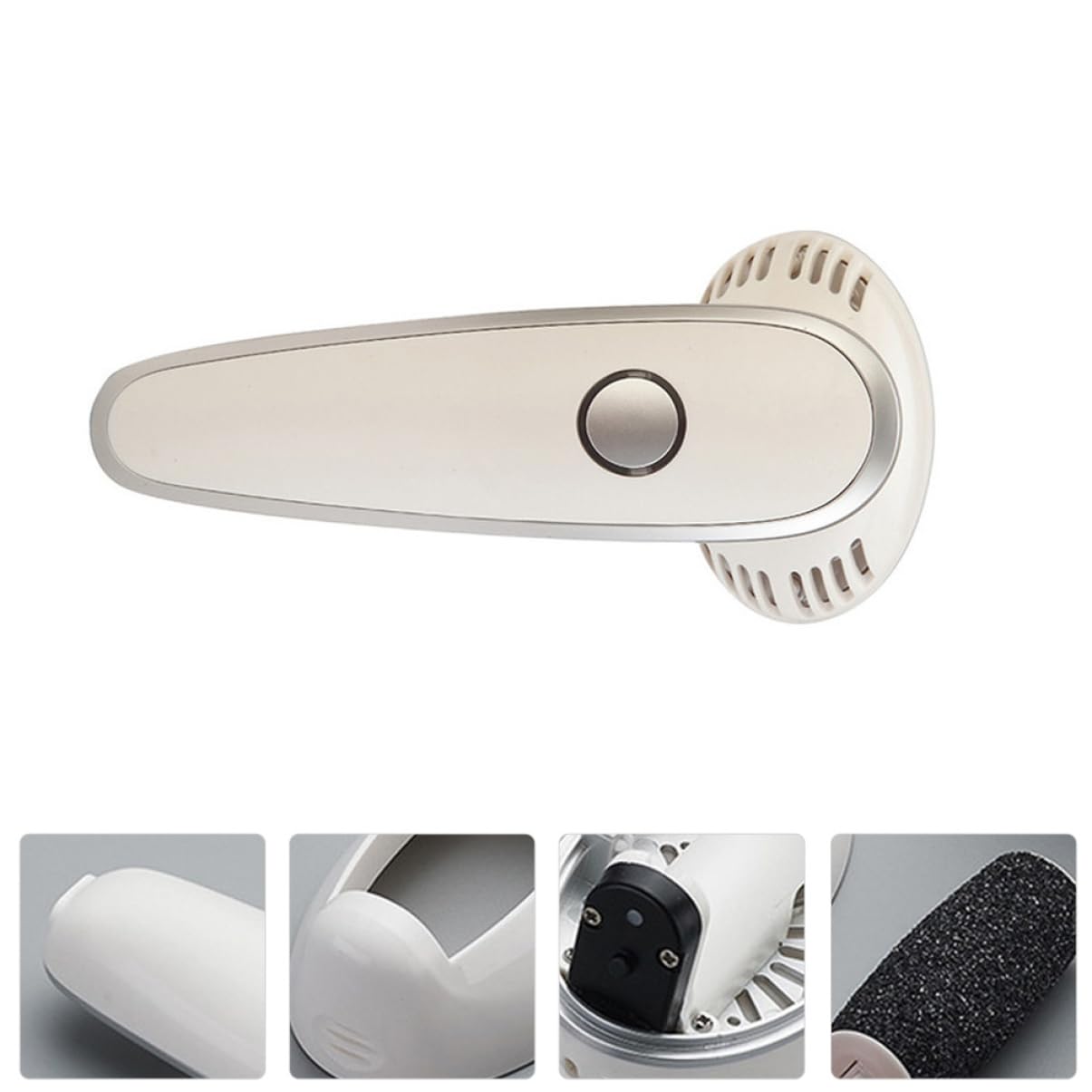 Ipetboom Pedicure Elettrico per Rimozione Calli Piedi, Levacalli Elettrico Ricaricabile 600 Mah, Manico Ergonomico, per Casa e Viaggio