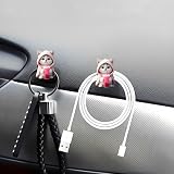 2pcs Cute Cat Drinking Multi-Functional Adhesive Car Organizer Hooks for Hanging Keys, USB Cables, and Headphones – Strong Adhesive & Ideal Gift for Dashboard and Home Use.