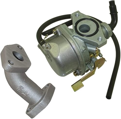 Miniatura 5 de TC-Motor Carburador de 0.551 in PZ14A Colector de tubo de admisión de carbohidratos para Zongshen 60 ZS1P44FMC Hooligan SYX MOTO Tearoff 60cc