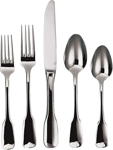 Ginkgo International Alsace - Juego de cubiertos de acero inoxidable, 20 piezas, servicio para 4