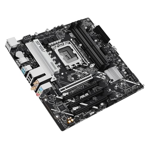 Image of ASUS B760M MAX Gaming WiFi Intel B760 (LGA 1700) mATX Motherboard, Advanced AI PC-Ready, PCIe 5.0 x16, DDR5, 3X M.2, Wi-Fi 6, DisplayPort, HDMI, SATA, USB 10Gbps Type-A, USB 5Gbps Type-C, Aura Sync