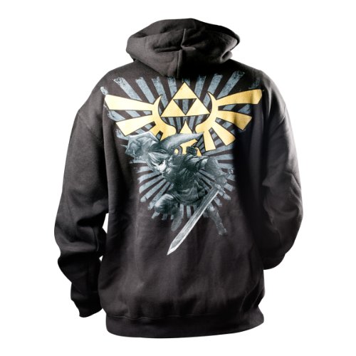 Preisvergleich Produktbild Nintendo Hoodie -L- Zelda, schwarz / gold