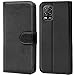 Produktbild Conie Handyhülle für Xiaomi Mi 10 Lite Hülle, Premium PU Leder Flip Schutzhülle klappbar für Xiaomi Mi 10 Lite Tasche, Schwarz