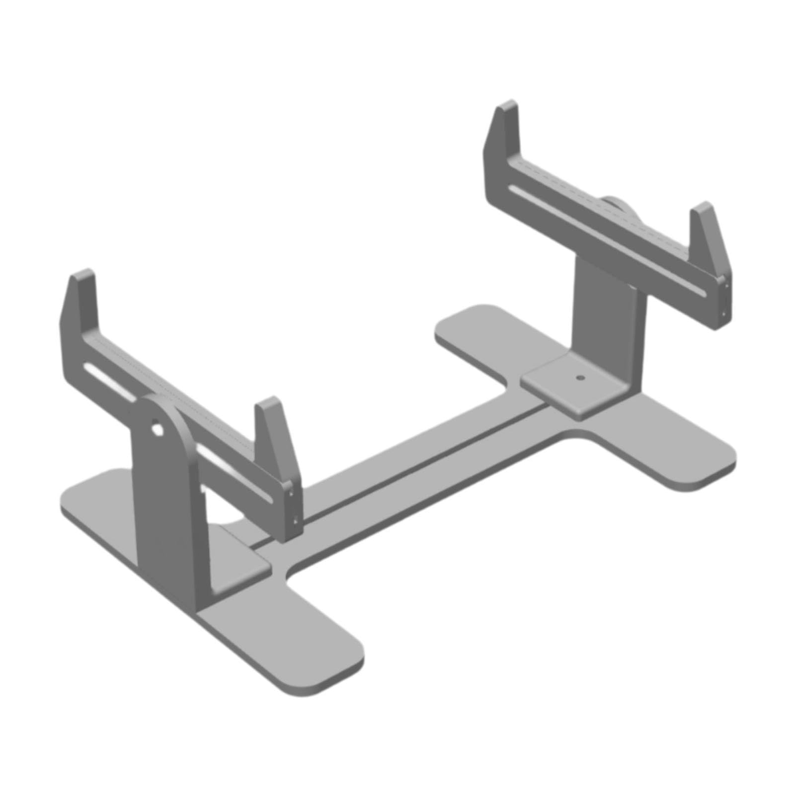 RoaQinFo Model Boat Stand Boat Construction Stand Painting Stand Display Stand Base Fixing Function Assembly Suitable for Hobbies, Gray