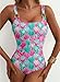 Herseas Women's Metal Ring Wide Straps Fashionable One Piece Swim Suits 2026 Floral Print Tummy Control Fast Dry High Elasticity Long Torso Bathing Suit X-Large