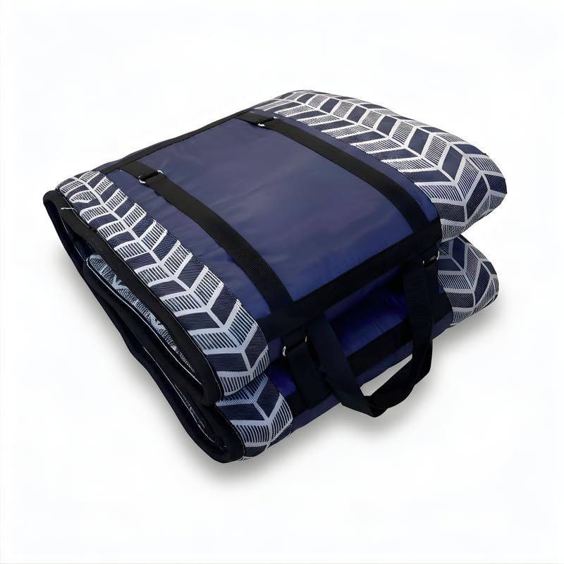Image of FITMAT Premium Foldable Floor Mattress for Sleeping | Compact & Portable Folding Bedding with Carry Straps | Lightweight Mat Topper for Home, Yoga, Travel & Guests (48 * 72)