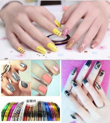 36 Rollen Nail Art Stripes – Feine Klebebänder Für Nageldesign & DIY-Dekoration