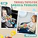 Easter Basket Stuffers for Toddlers Kid Airplane Travel Toys for Toddler 1-3 Sensory Montessori Toys for 1+ Year Old Silicone Pull String Road Trip Car Seat Travel Activities Essentials 18+ Months