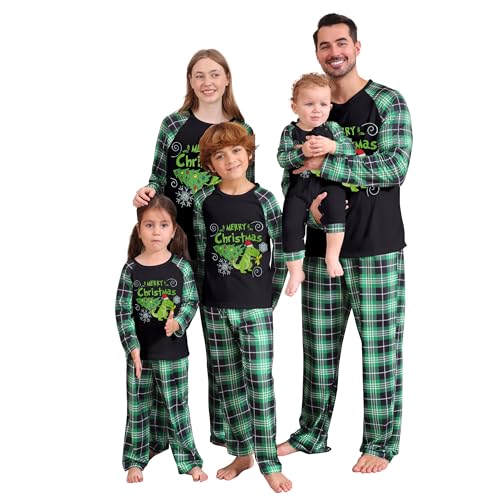 Family Christmas Pajamas Matching Sets Christmas Pjs for Womens Mens Couples Holiday Home Xmas Family Sleepwear Set