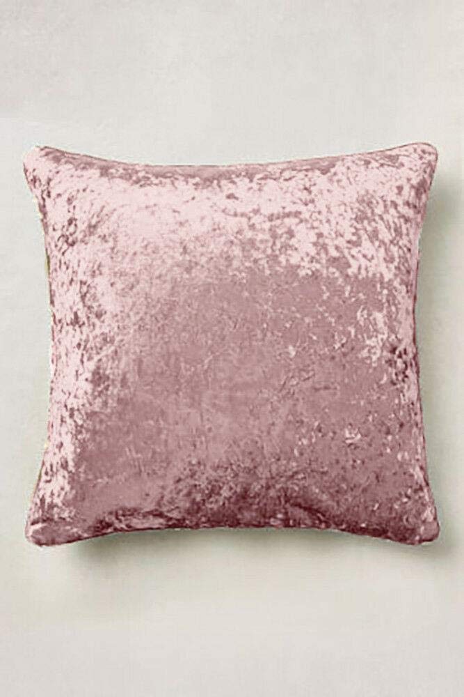 Value Comfort Home 24" (60cm) Large Luxury Super Soft CRUSHED VELVET Filled Cushion Blush