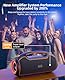 VUOPAX Bluetooth Lautsprecher, Tragbare Musikbox Bluetooth 5.3 mit 2 * Subwoofer,200W Spitzenleistung/Bass Boost/24h Akku/IP65 wasserfester Outdoor Lautsprecher/DSP/TWS/TF/USB/AUX,für Zuhause/Party