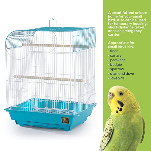 Image of Prevue Pet Products South Beach Flat Top Bird Cage, Teal (SP50061)