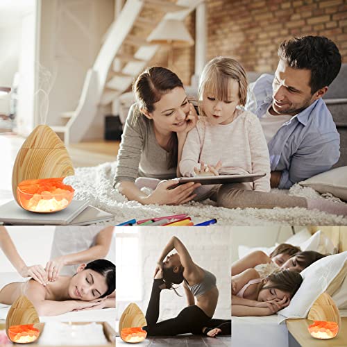 Surbon Upgraded Aromatherapy Diffuser,Himalayan Salt Lamp Diffuser,Ultrasonic Essential Oil Diffusers With Remote Control, Large Water Tank, Nightlight&Auto-Off,For For Bedroom/Large Room/Home/Office #TOP6