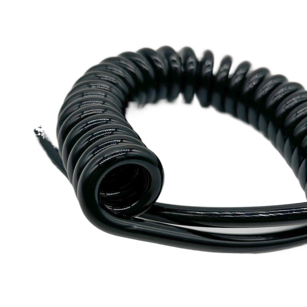 Spiralförmiges, lockiges Netz-Flex-Mehrleiterkabel, 12 Adern, 3,7 Meter