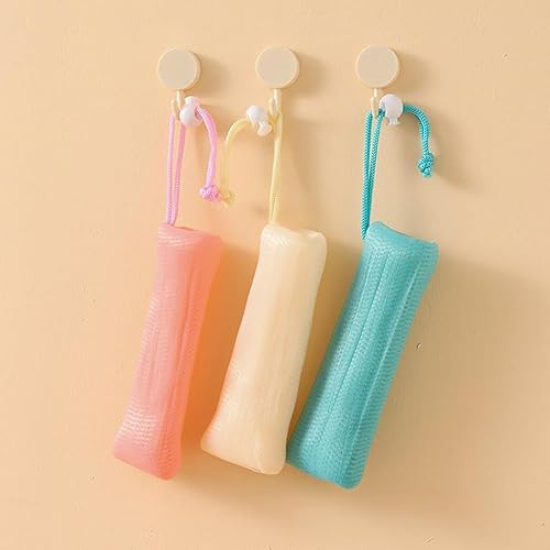 8-Pack Colorful Soap Pouches - Exfoliating & Foaming Mesh Bags