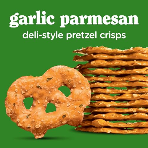 Image of Snack Factory Garlic Parmesan Pretzel Crisps, 7.2 OZ Resealable Bag (Pack of 2)