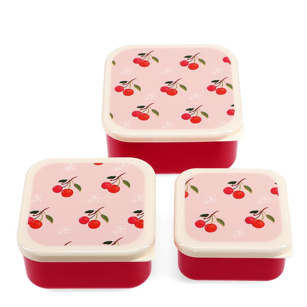 Rex London Snack Boxes (Set of 3) - Little Cherry