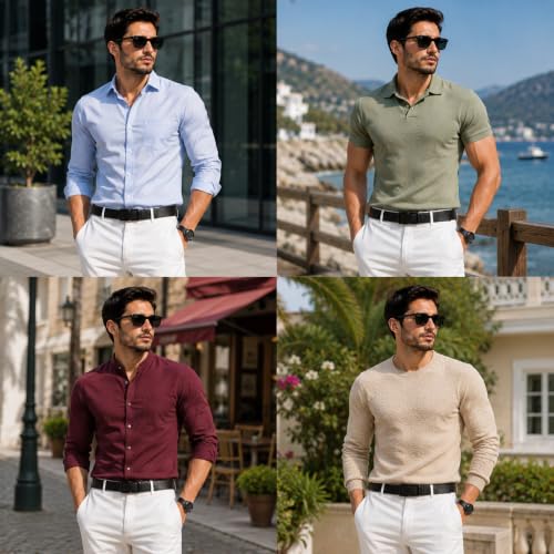 Image of Buckleless Elastic Belt | Invisible No-Buckle Stretch Belt with Metal Hooks for Men & Women | Adjustable Lazy Waistband for Jeans and Trousers (1 PACK)
