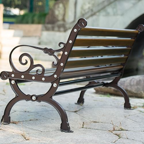 Chaise Longue en Bois Massif Robuste et Durable de Style Parc Extérieur - 5