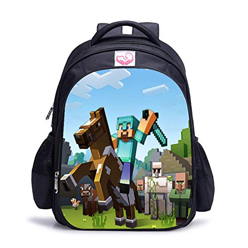 Mochilas Minecrafted Escolares Impermeables para niños de Dibujos Animados