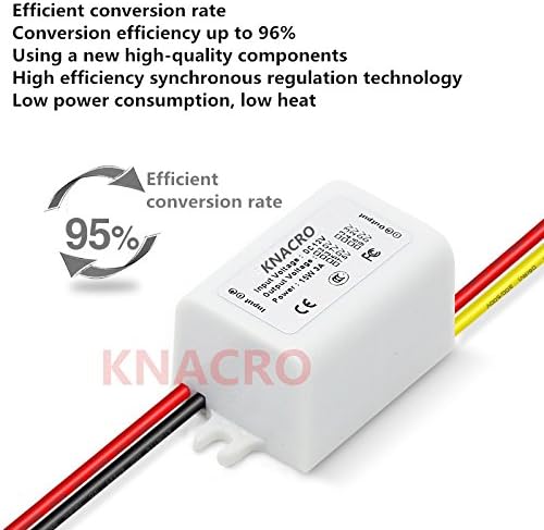 Miniatura 8 de DC 6V 9V 12V 6-22V Paso abajo a DC 3V3A 3V 3A 9W impermeable DC Buck Convertidor Regulador de voltaje 6-22V a 3V 3A Fuente de alimentación de salida