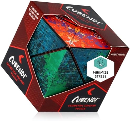 CUBENDI Geometric Origami Puzzle - Infinity Fidget Cube for Adult...