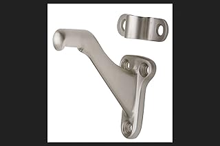 Ives by Schlage SPS059B-619 Schlage Sps059B619 Handrail Bracket, 2-1/4 in L X 1-3/8 in W, Solid, Satin Nickel Plated, Brass