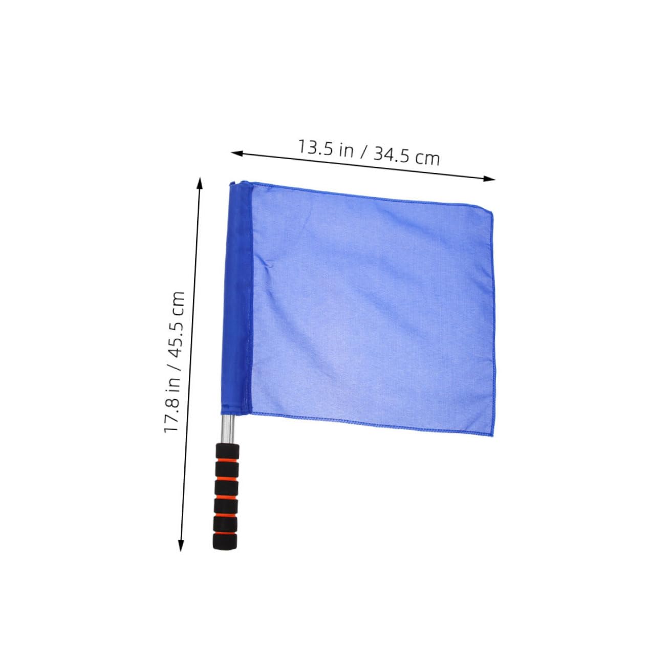 Garneck Soccer Referee Flags Set 2pcs Lineman Warning Flags Foldable for Traffic Control Sports Training Judge Competition
