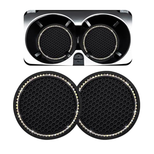 Ziciner 4 Pack Tapetes de Silicona para Portavasos de Coche miniatura 1