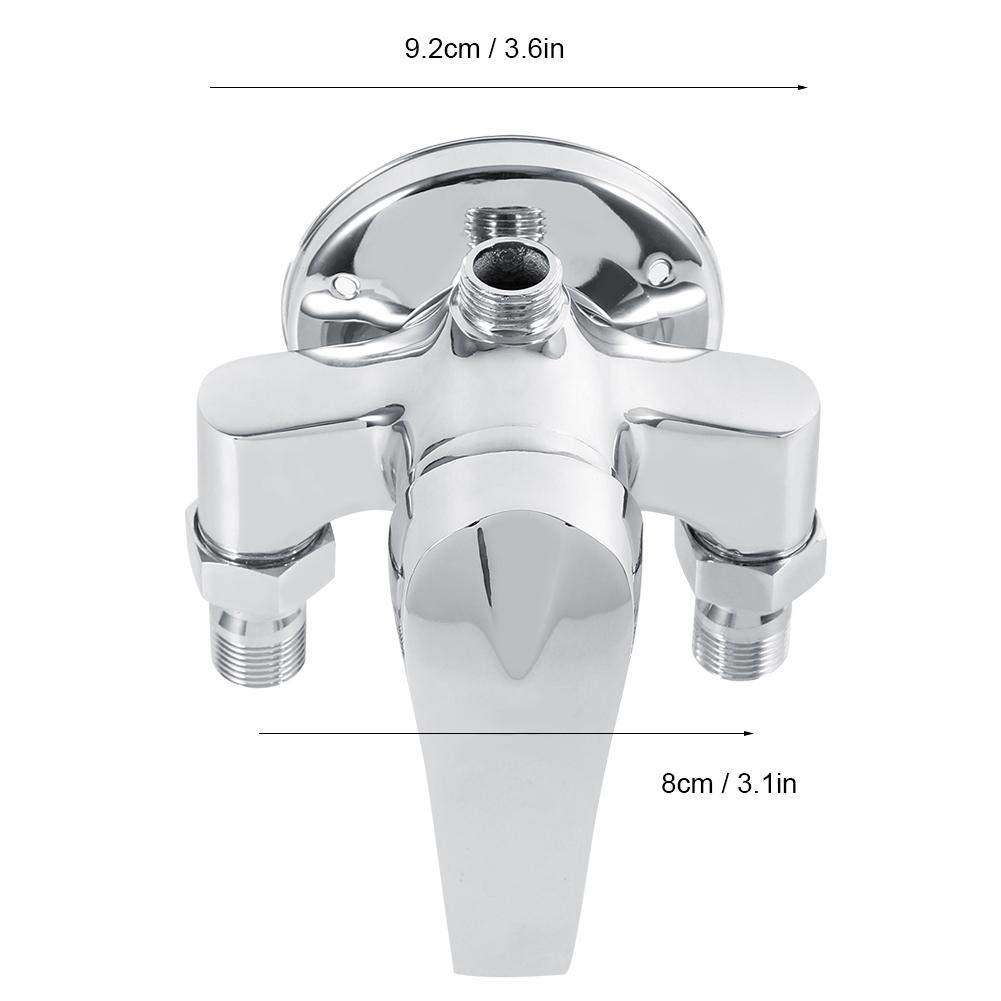 TOPINCN Accessori per Il Bagno Rubinetto Miscelatore Acqua Calda/Fredda Rubinetto Valvola Miscelatrice G1/2" Filettatura Maschio