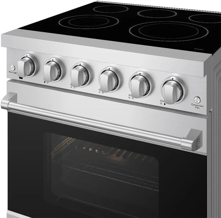 30 Inch Professional Electric Range with Precision Knob Control in Stainless Steel | Gordon Ramsay Series