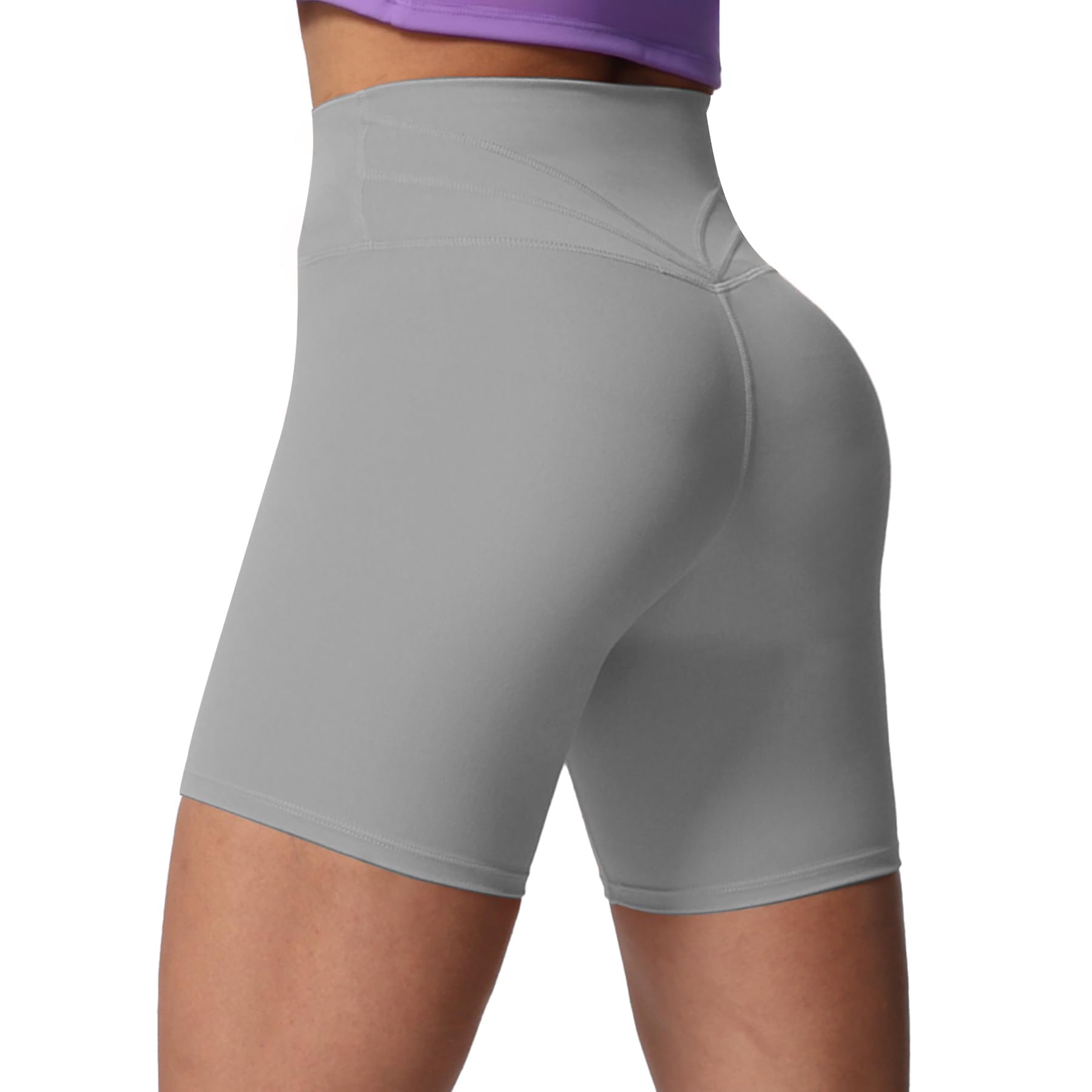 Aoxjox Trinity High-Waist Biker Shorts 6"