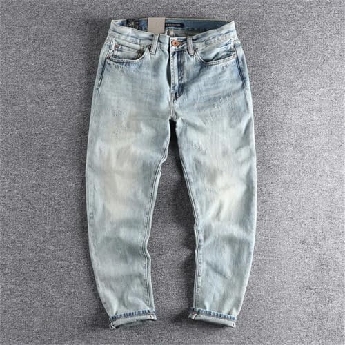 Men Bai Qian Slim Small Straight Joker Youth Casual Jeans2