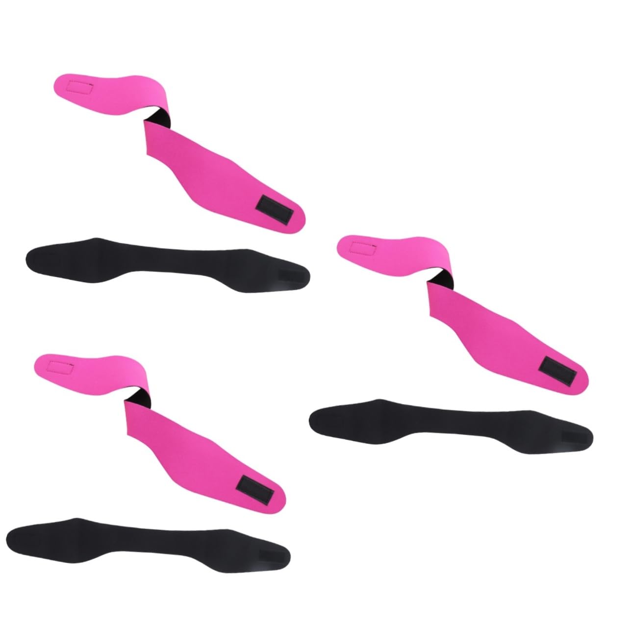 BESPORTBLE 3sets Swim Headband for Kids Adults Neoprene Ear Band Water Protection for Diving Yoga (Rosy Size) 2pcs*3 Random Color