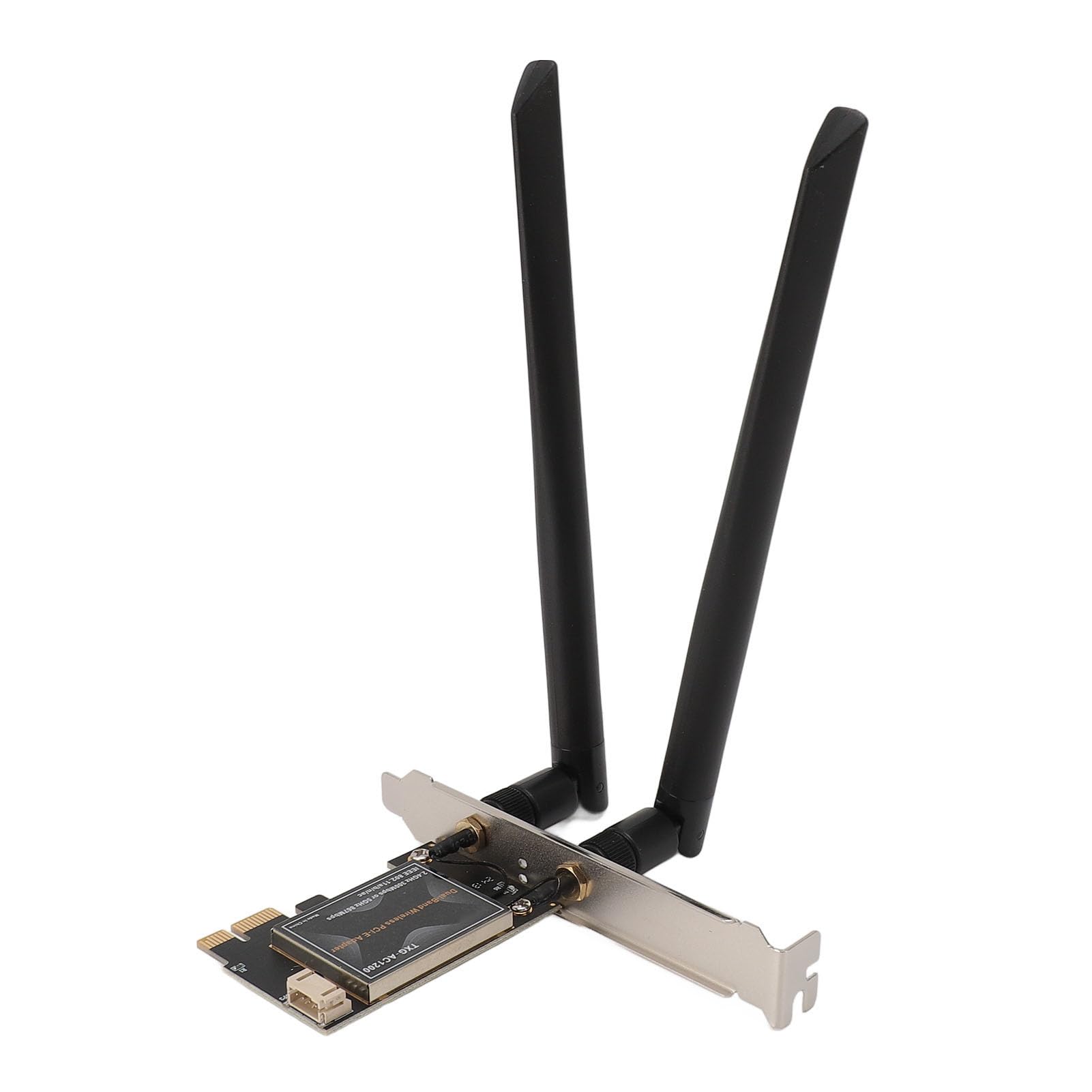 Hidyliu Carte WiFi 6E 6000Mbps Puissant Adaptateur Réseau Bluetooth 5.2 pour PC avec Double Antennes pour Un Usage Domestique (avec Base d'antenne Amovible)