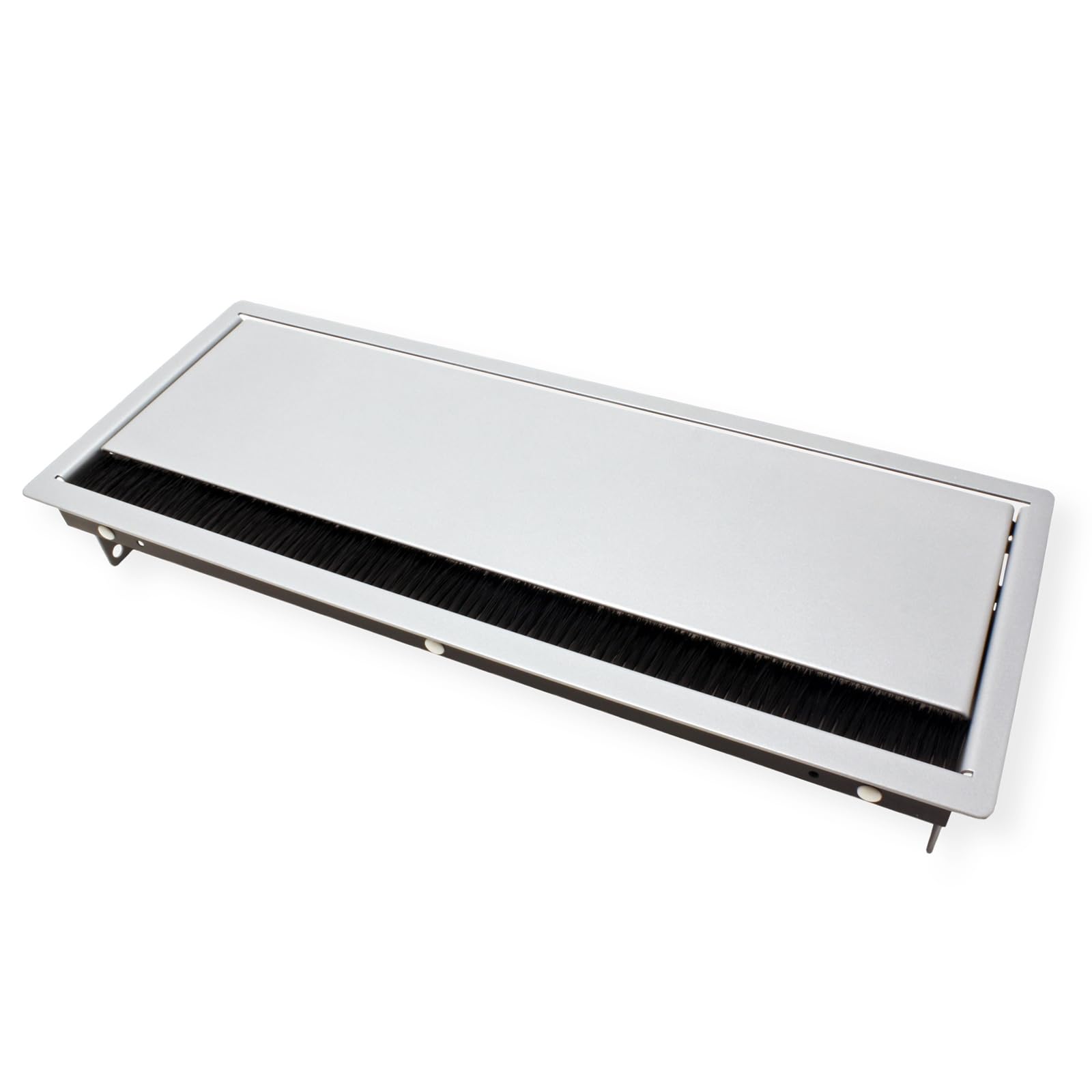 Bachmann CONI Built-in-Frame (Long) 6-Way (386.5x151mm) -, 221025 (6-Way (386.5x151mm) - Silver Grey (Built-in Depth = 56mm, Suitable Tabletop thicknesses min. 10mm))